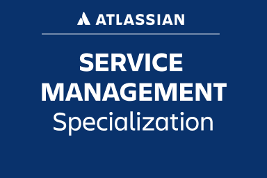 Atlassian Service Management Specialization badge