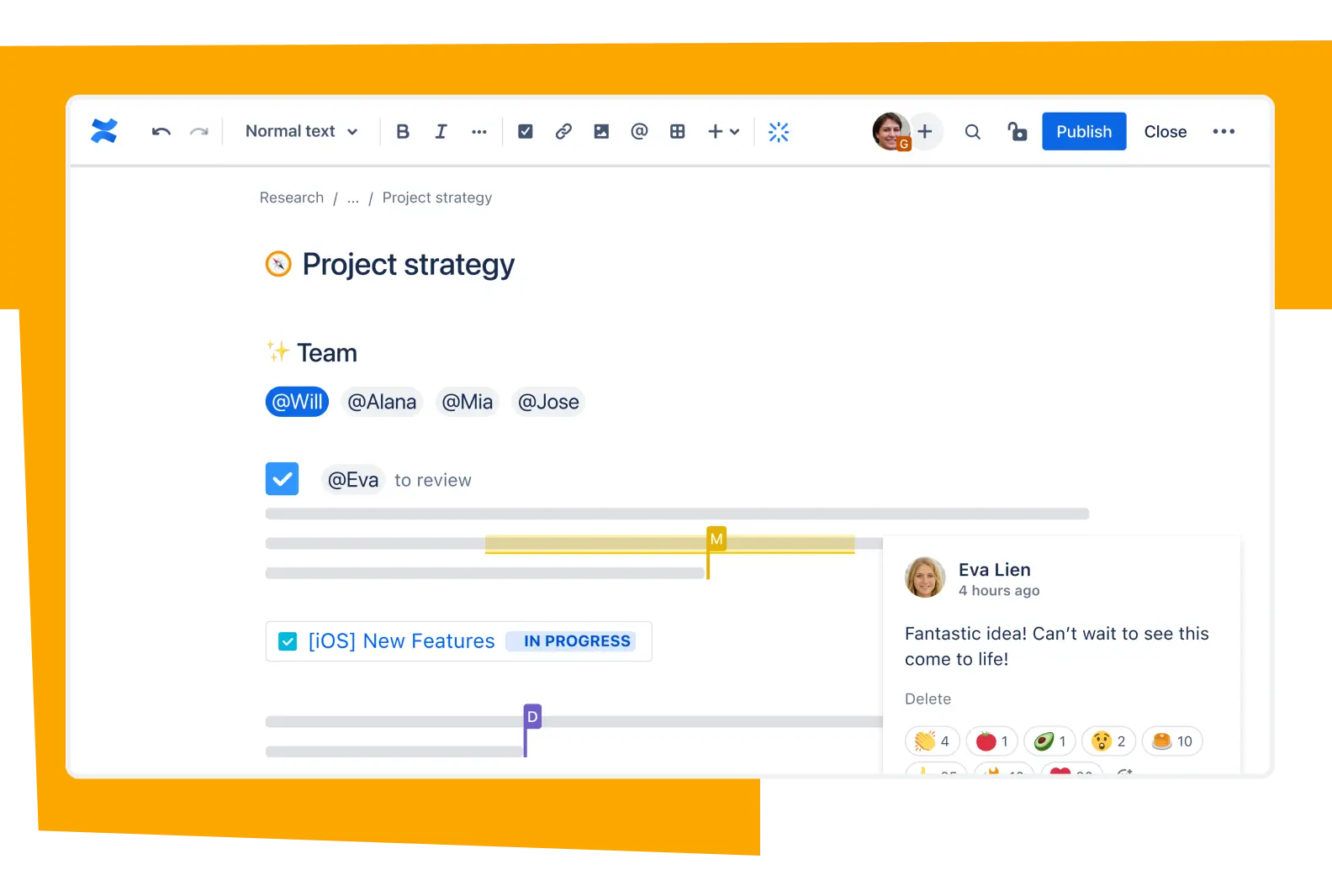 Project strategy dashboard